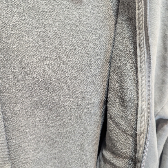 Skims Boyfriend Fleece Zip Up Hoodie Shadow Size S - Picture 7 of 7